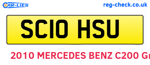 SC10HSU are the vehicle registration plates.