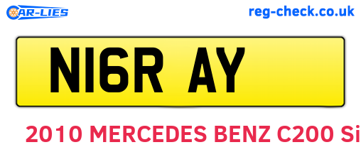 N16RAY are the vehicle registration plates.