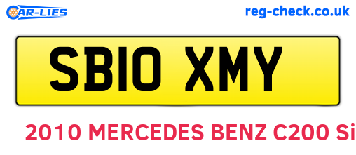 SB10XMY are the vehicle registration plates.