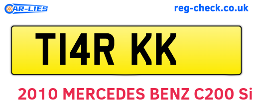 T14RKK are the vehicle registration plates.