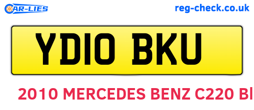 YD10BKU are the vehicle registration plates.