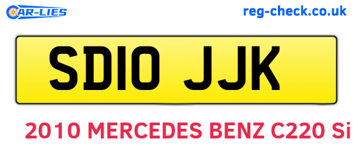 SD10JJK are the vehicle registration plates.