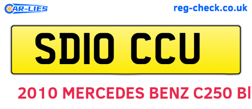 SD10CCU are the vehicle registration plates.