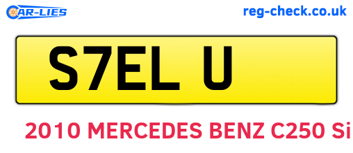 S7ELU are the vehicle registration plates.