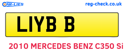 L1YBB are the vehicle registration plates.