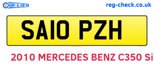 SA10PZH are the vehicle registration plates.