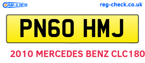 PN60HMJ are the vehicle registration plates.