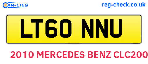 LT60NNU are the vehicle registration plates.