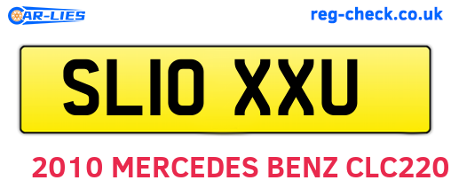 SL10XXU are the vehicle registration plates.