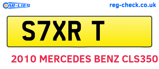 S7XRT are the vehicle registration plates.