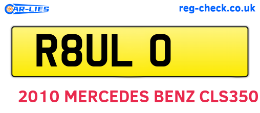 R8ULO are the vehicle registration plates.