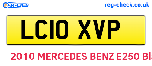LC10XVP are the vehicle registration plates.