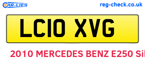 LC10XVG are the vehicle registration plates.
