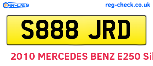 S888JRD are the vehicle registration plates.