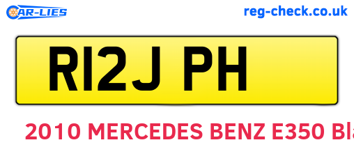 R12JPH are the vehicle registration plates.