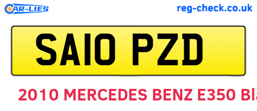 SA10PZD are the vehicle registration plates.