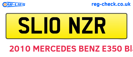 SL10NZR are the vehicle registration plates.