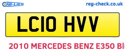 LC10HVV are the vehicle registration plates.