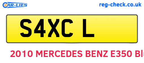 S4XCL are the vehicle registration plates.