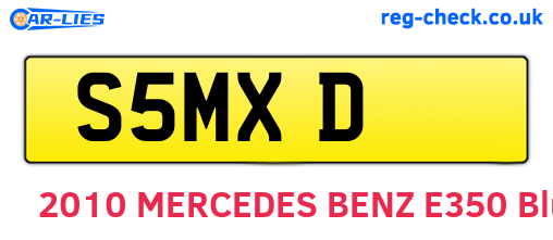 S5MXD are the vehicle registration plates.