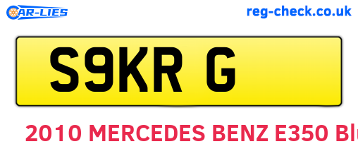 S9KRG are the vehicle registration plates.