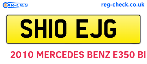 SH10EJG are the vehicle registration plates.