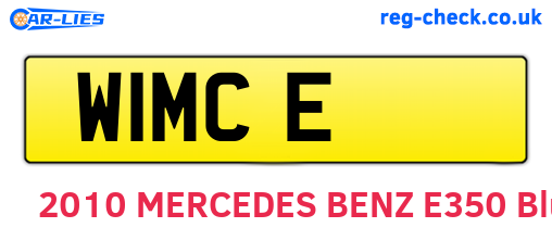 W1MCE are the vehicle registration plates.