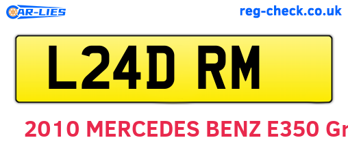 L24DRM are the vehicle registration plates.