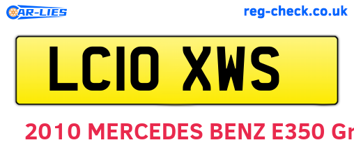 LC10XWS are the vehicle registration plates.