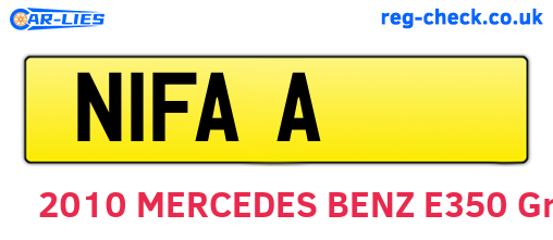 N1FAA are the vehicle registration plates.