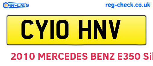 CY10HNV are the vehicle registration plates.