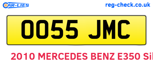OO55JMC are the vehicle registration plates.