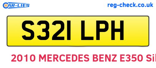 S321LPH are the vehicle registration plates.