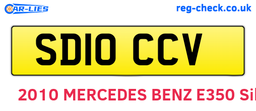SD10CCV are the vehicle registration plates.