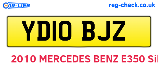 YD10BJZ are the vehicle registration plates.