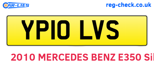YP10LVS are the vehicle registration plates.