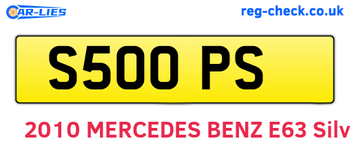 S50OPS are the vehicle registration plates.