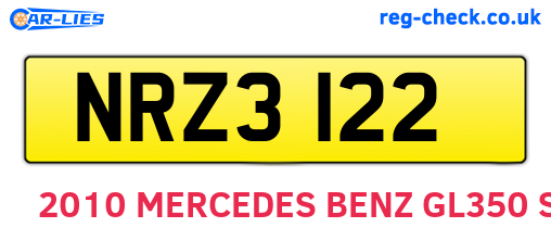 NRZ3122 are the vehicle registration plates.