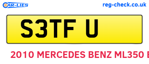S3TFU are the vehicle registration plates.