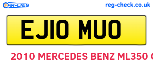 EJ10MUO are the vehicle registration plates.