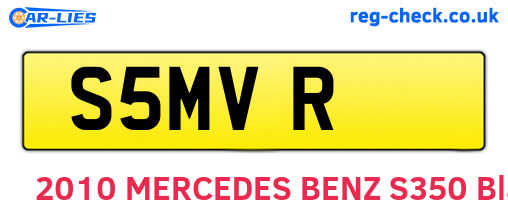 S5MVR are the vehicle registration plates.