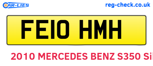 FE10HMH are the vehicle registration plates.