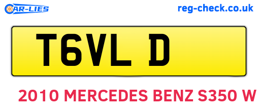 T6VLD are the vehicle registration plates.