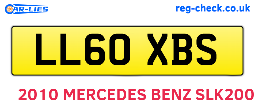 LL60XBS are the vehicle registration plates.