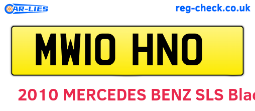 MW10HNO are the vehicle registration plates.