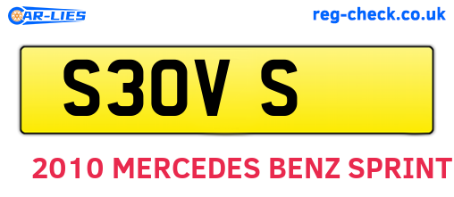 S3OVS are the vehicle registration plates.