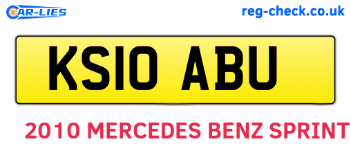 KS10ABU are the vehicle registration plates.