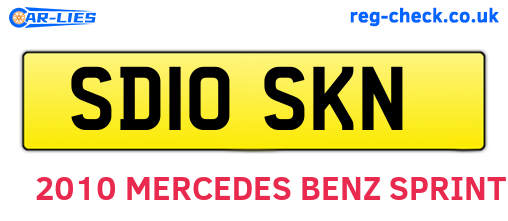 SD10SKN are the vehicle registration plates.
