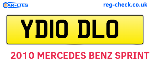 YD10DLO are the vehicle registration plates.