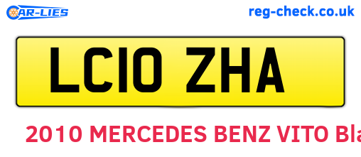 LC10ZHA are the vehicle registration plates.